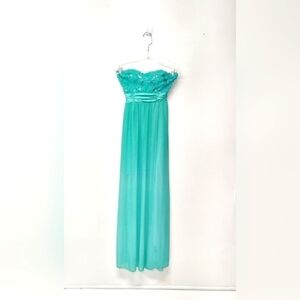 Speechless women's dress strapless mint green formal Size: 3.
